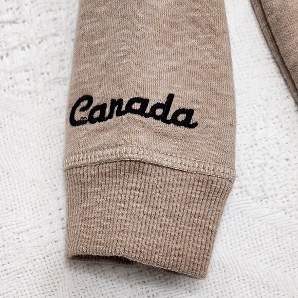 Light Brown Toddler Hoodie With Moose Logo - Picture 5 of 6